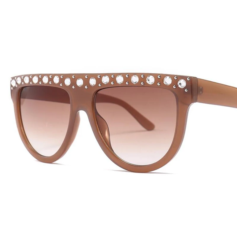 Модные брендовые солнцезащитные очки больших размеров квадратные женские