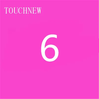 6 TOUCHNEW, 168 цветов, одиночные художественные маркеры, кисть, эскиз, на спиртовой основе, маркеры, двойная головка, манга, ручки для рисования, товары для рукоделия - Цвет: 6