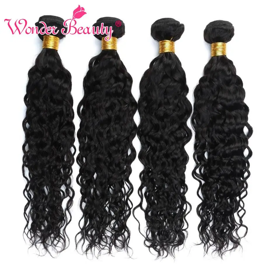 Чудесные искусственные волнистпряди волнистые 100% человеческие волосы для