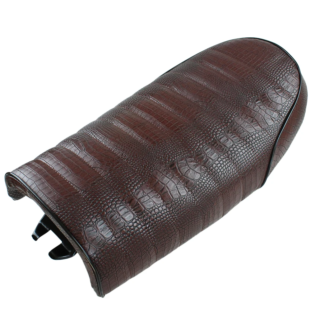 Крокодиловое мотоциклетное винтажное универсальное седло Brat Cafe Racer Seat Для Suzuki GS