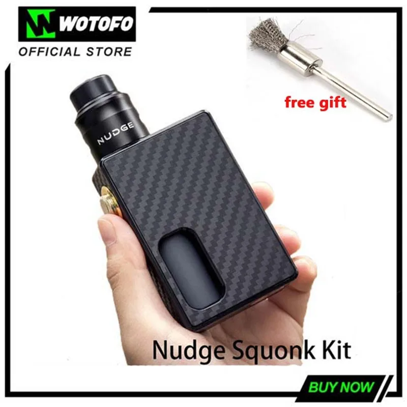Оригинальный Wotofo подтолкнуть Squonk поле Mod комплект с RDA 24 мм Starter Kit 7 мл 510 нить