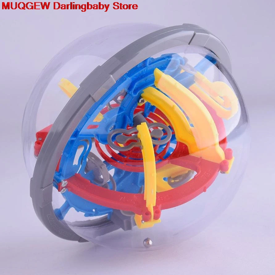 100 барьеры 3D лабиринт магический интеллект мяч баланс головоломка из плексигласа