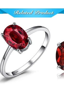 Jewelrypalace 1.6ct Чистый Красный Гранат пасьянс кольцо для Для женщин овальным вырезом Solid 925 стерлингового серебра Интимные Аксессуары Распродажа