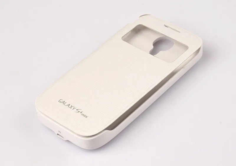 3000mAh Battery Flip Case For SAMSUNG s4 mini Rechargeable Portable Backup Charger Cover With External Phone |