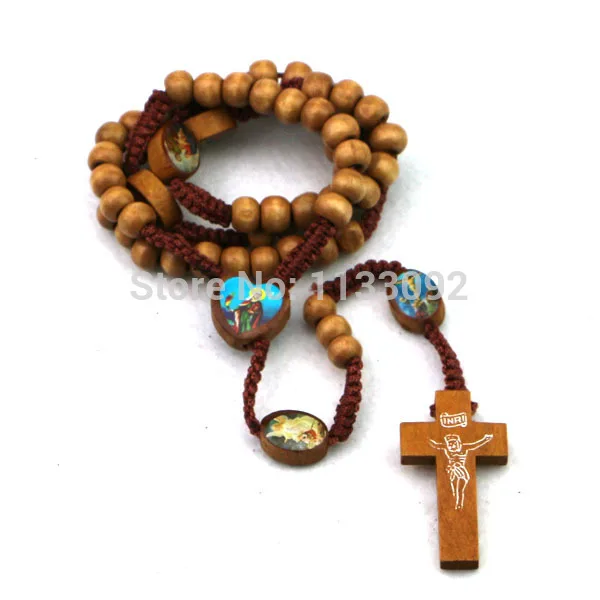 12 шт./лот 3 цвета Иисус I.N.R.I. Рождественское ожерелье с крестом распятием из