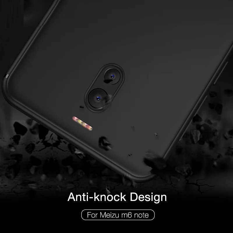 Мягкий матовый ТПУ чехол для Meizu M6 Note цветной защитный силиконовый бампер