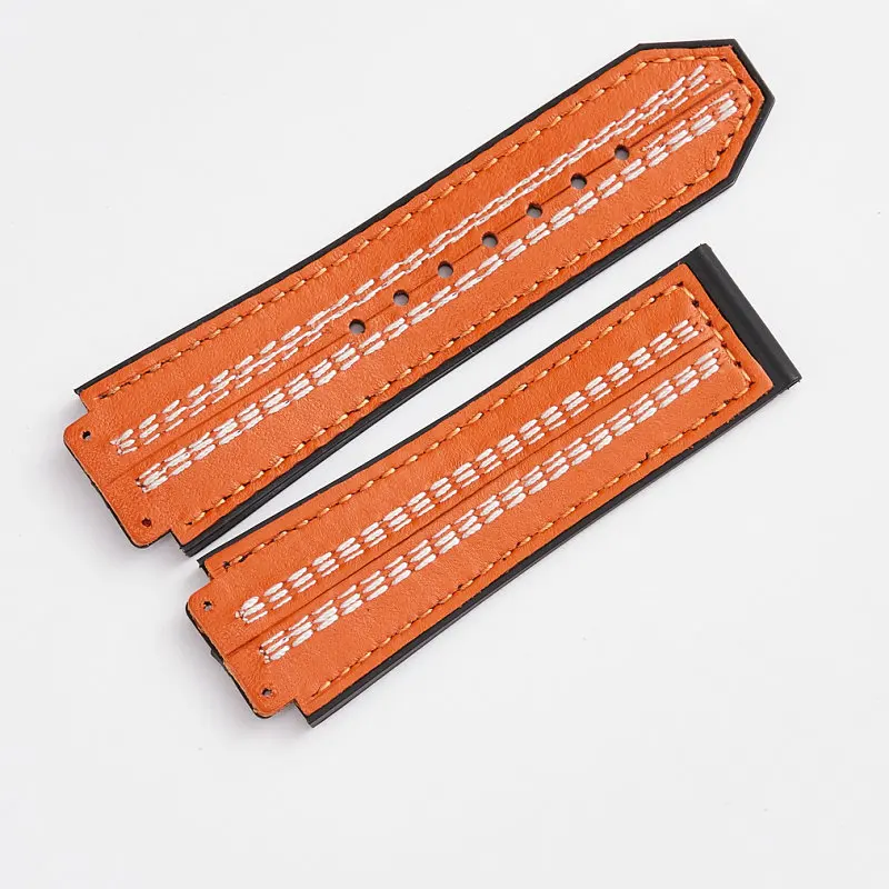 Ремешок высокого качества 25 мм из натуральной кожи ремешок для часов Hublot HUB Big Bang