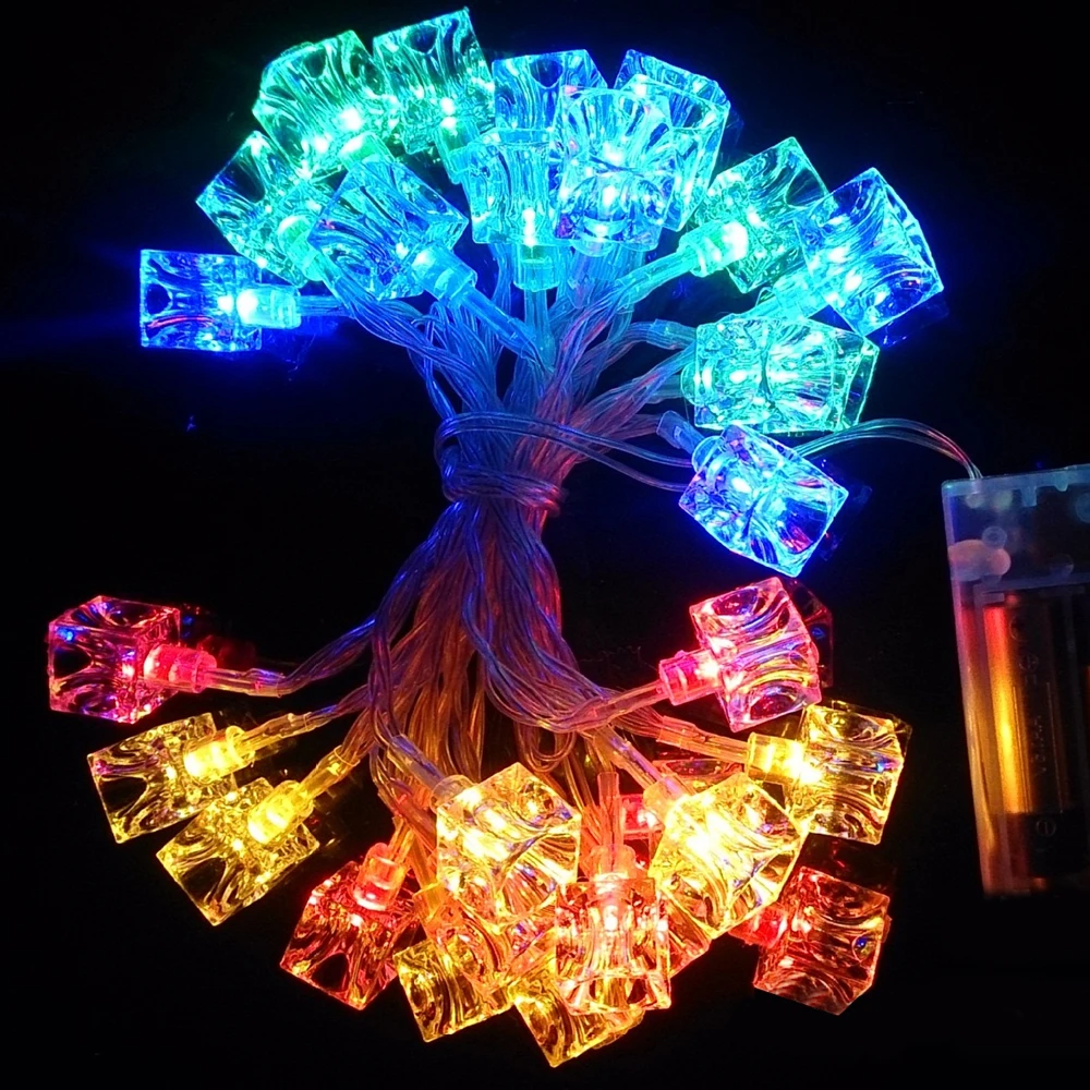 BRELONG Водонепроницаемый 4 м 28LED декоративные рождественские фонарики RGB ЕС Plug