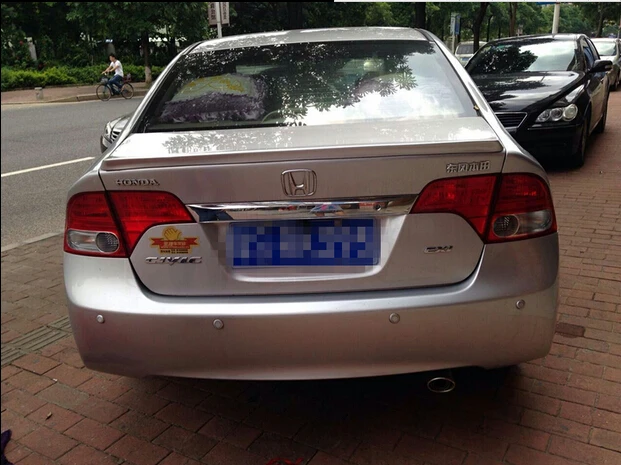 Для honda civic спойлер 2006-2011 civic спойлер Высокое качество ABS Материал окрашенный цвет для honda спойлер