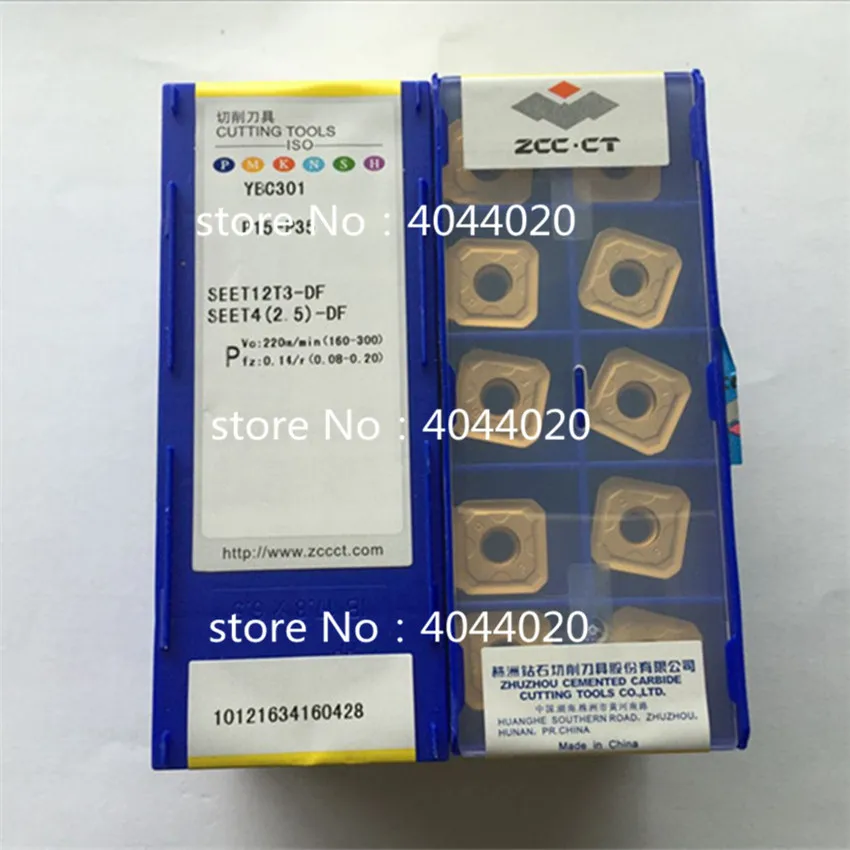 

SEET12T3-DF YBC301 SEET4(2.5)-DF YBC301 Nc Blade Inner Boring Hole P10-P30 10Pcs