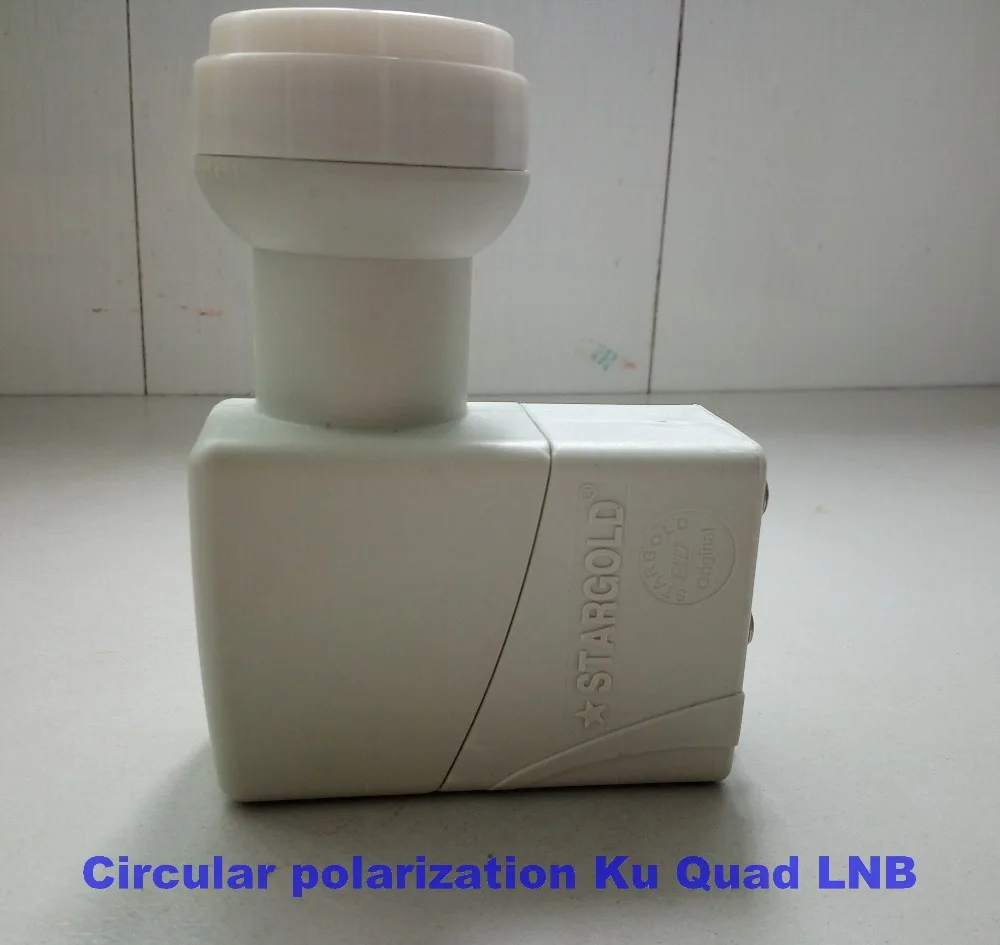 Циркулярная поляризация Quad LNB 10 75 ГГц лучший сигнал цифровой HD KU диапазон высокий