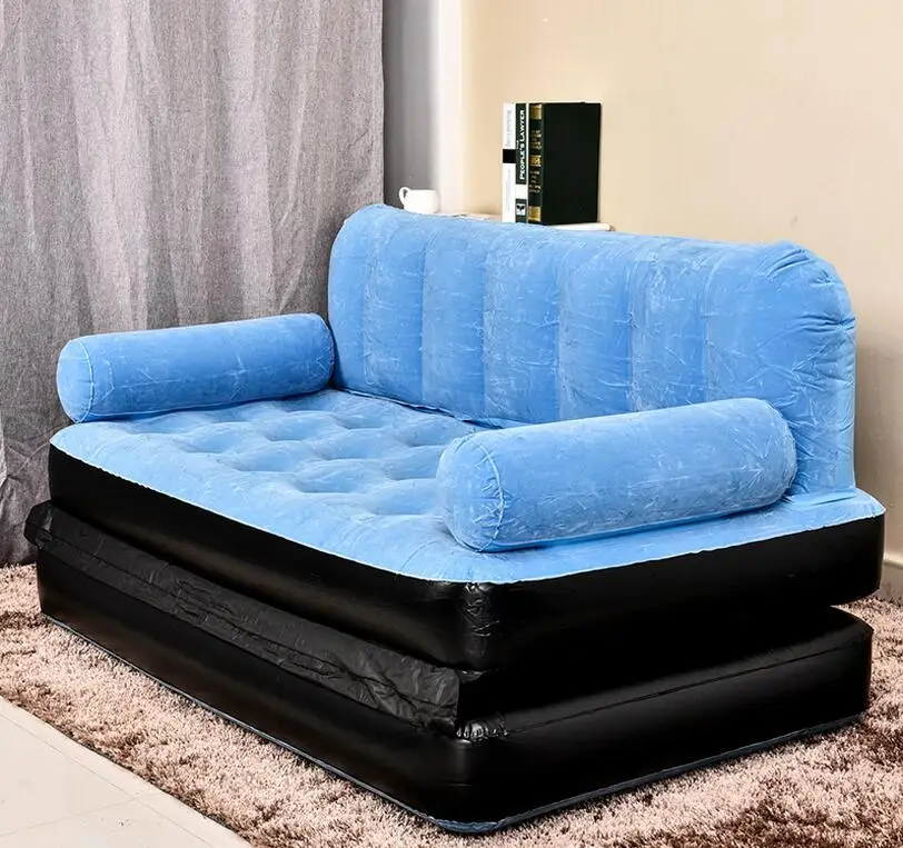 Диван кровать складной пять в одном из ПВХ оранжевый синий зеленый|furniture sofa|greene