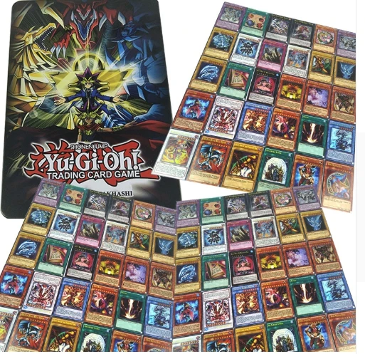 60 шт/ансамбль Yugioh Редкие флэш-карты Yu Gi Oh Jeu Papier Cartes Enfants Jouets Fille Gar& ccedil; на коллекции Yu-Gi-Oh Cart