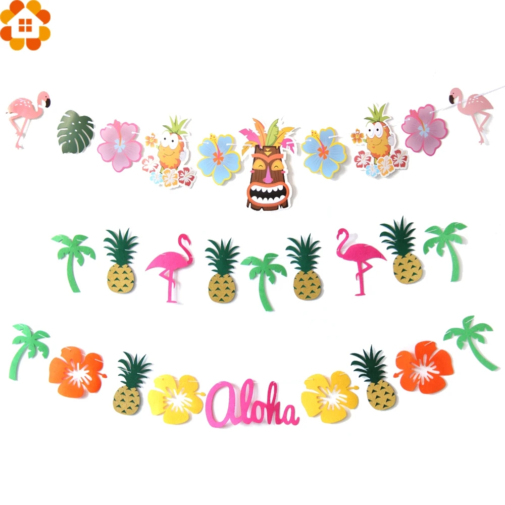 1 Набор милых баннеров фламинго цветочная гирлянда для вечеринки сделай сам