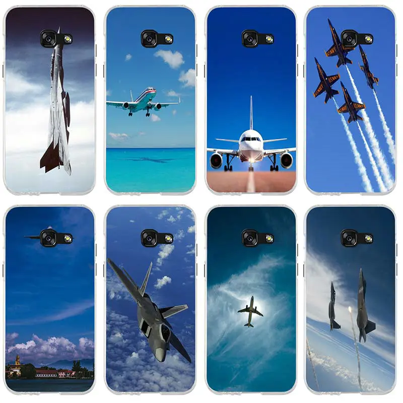 Летающий самолет Raptor Fighter для Samsung Galaxy A3 A5 A7 J1 J2 J3 J4 J6 J5 J7 J8 2016 2017 2018 мягкий чехол