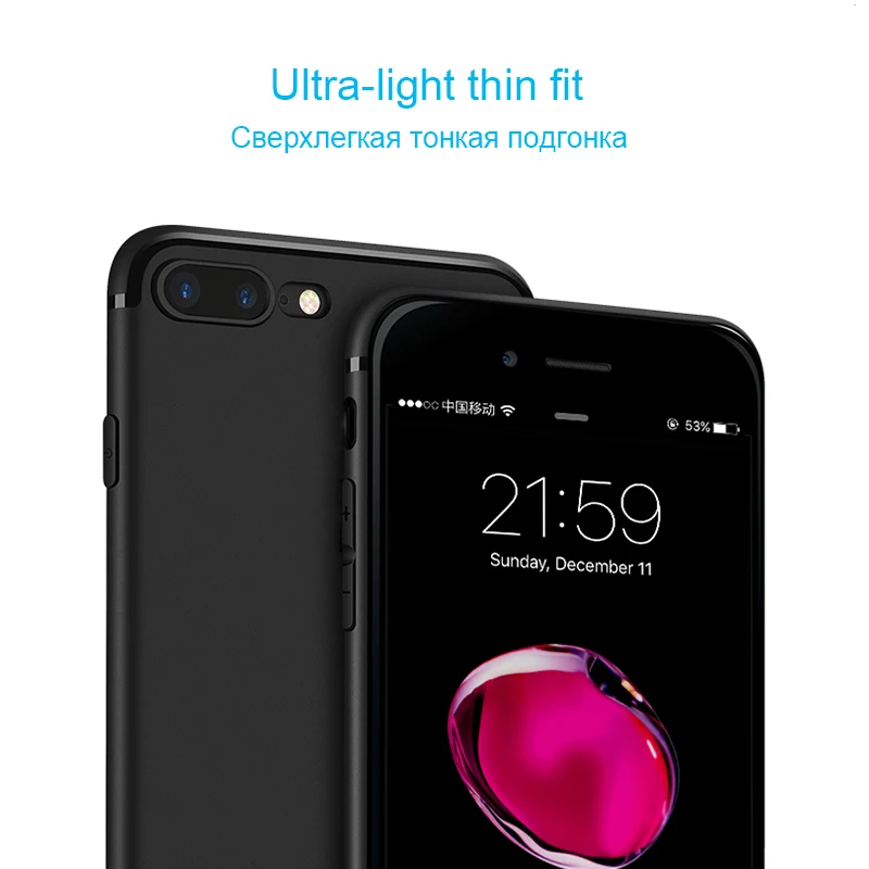 Чехол ithuriel для iPhone 7 6s 6 Plus бампер Мягкий защитный чехол из ТПУ легкие тонкие Чехлы