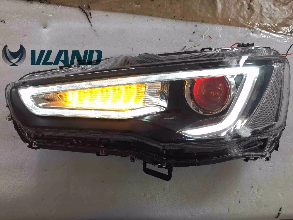 VLAND Factory для Lancer EVO EX 2008 2010 2012 светодиодный фонарь с поворотником+ plug and play+ DRL