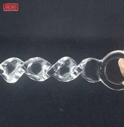 Спираль чистой из термостойкого хрусталя dildo член анальный анальная пробка