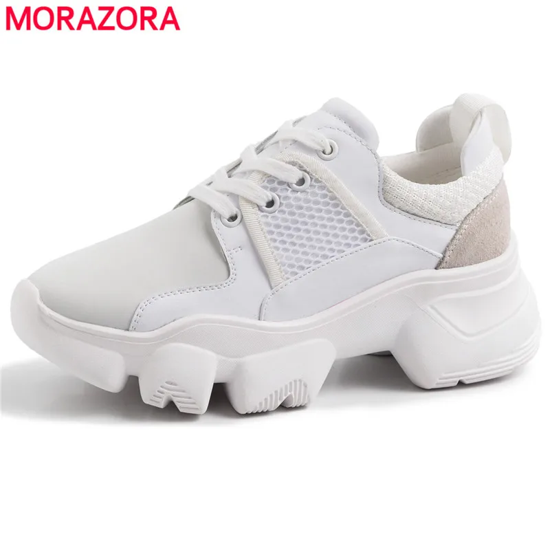 2019 г. женская повседневная обувь из натуральной кожи на лето и весну