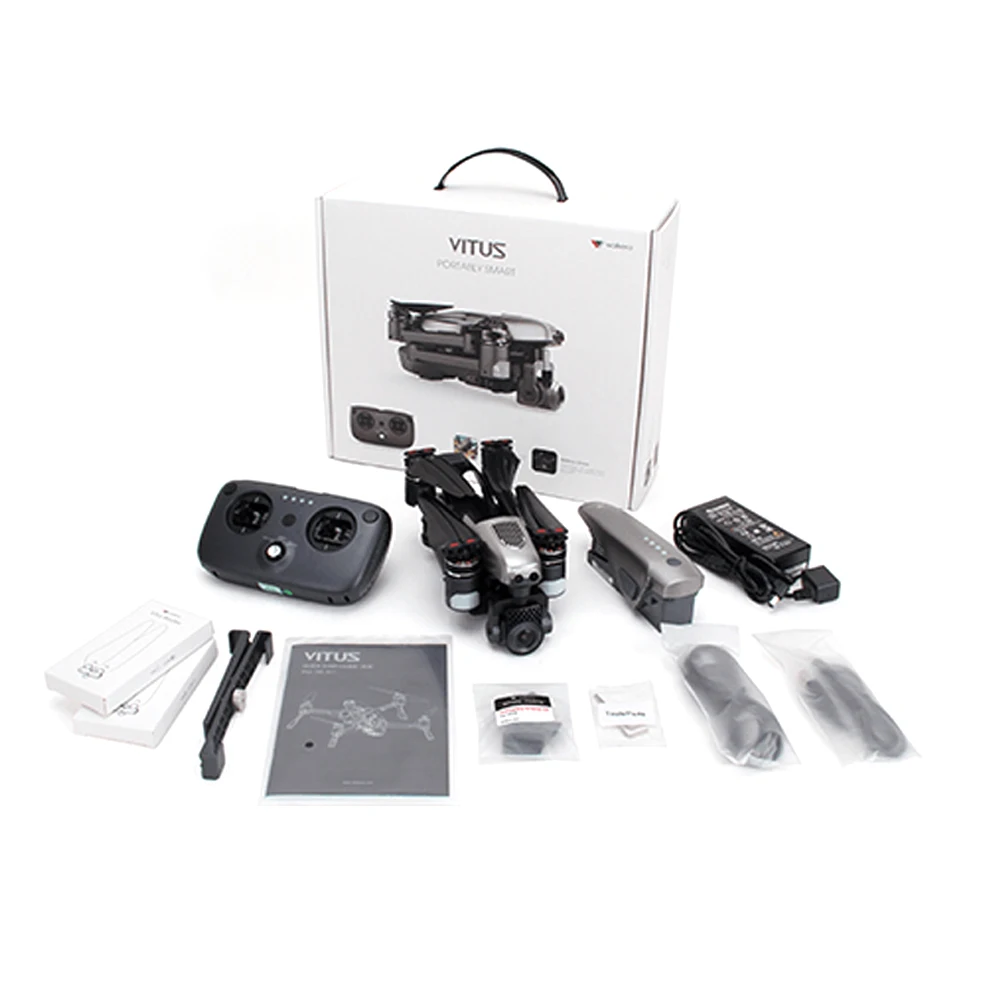 Квадрокоптер Walkera Vitus 320 5 8G FPV 12MP 3 осевой карданный 4K HD камера бесщеточный складной