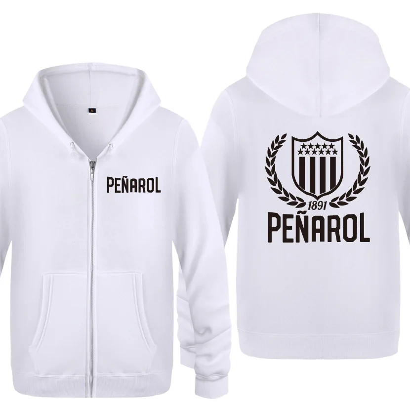 Толстовки на молнии Клуб Атлетико Penarol Uruguay Manyas мужская толстовка с капюшоном флисовая мужская куртка с длинным рукавом Толстовка пальто спортивный костюм S-3XL