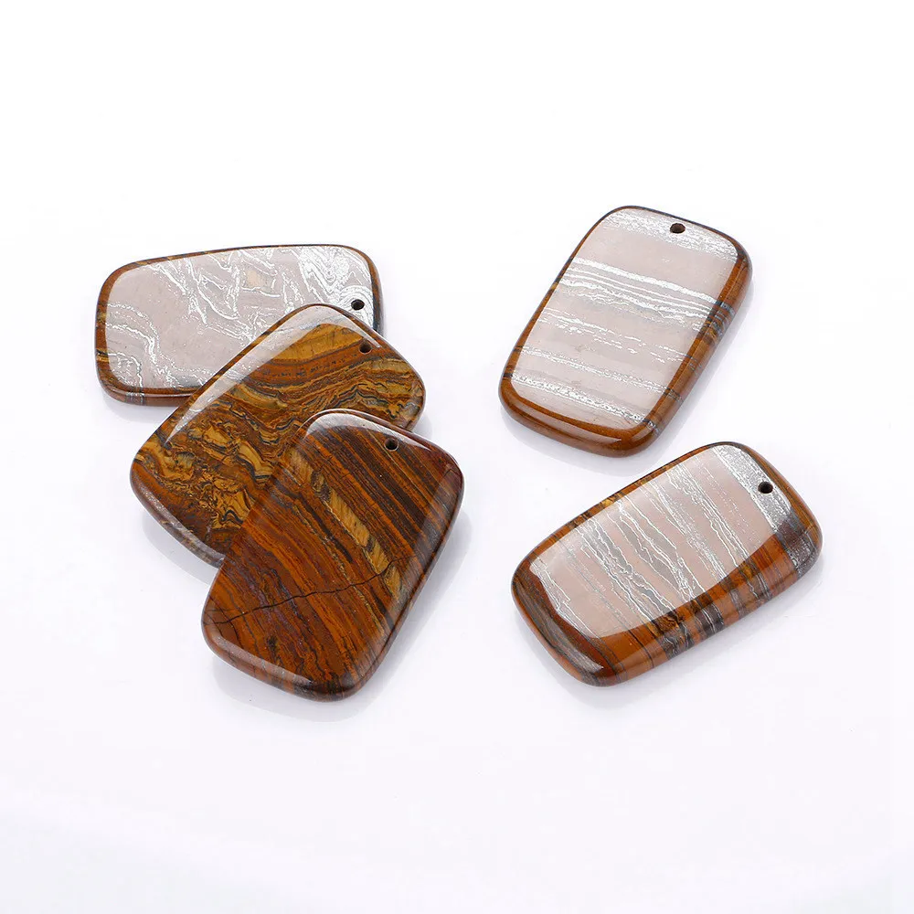 Yumten Tiger's Eye мужское ювелирное изделие Женский прямоугольный натуральный