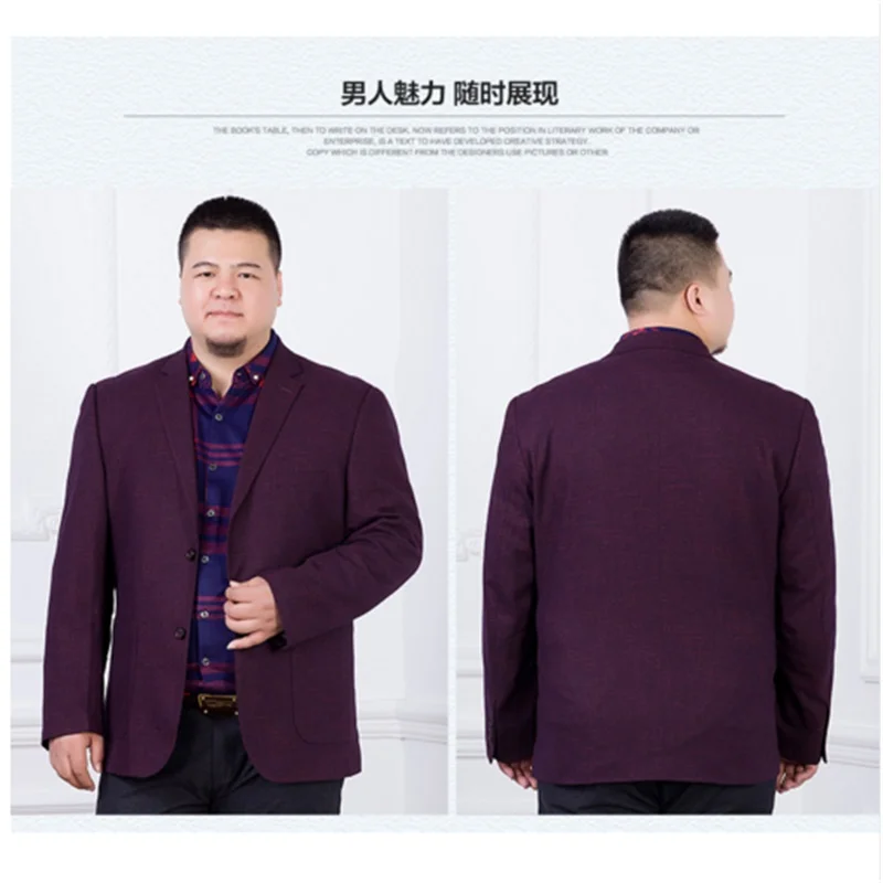 Мужской Модный хлопковый Блейзер большого размера 8XL 6XL 5XL 4XL в Корейском стиле |