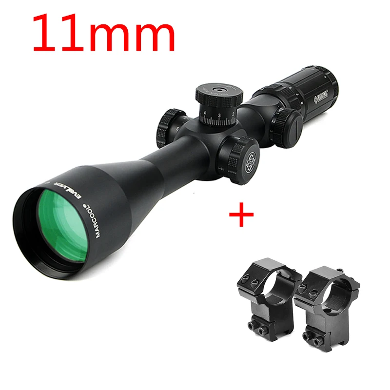 11mm Marcool EVV 6-24X50 SFIRGL FFP прицел с красной и зеленой подсветкой Оптический прицел охотничий прицел для охотника - Цвет: 11mm