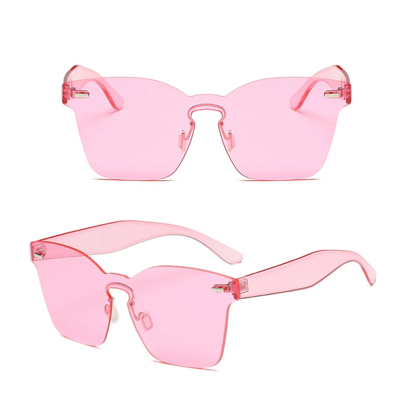 

Sunglasses Women Oversized Rectangle Candy Color Acetate Eyewear Ladies Rivet Sexy Sun Glasses Female Male Eyewear UV400