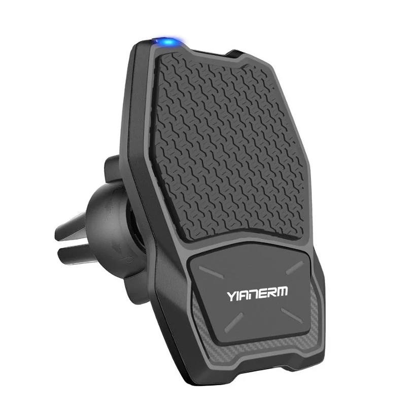 Air Vent Mount Yianerm Магнитная Беспроводная зарядка QI Автомобильный держатель для телефона 10 Вт быстрая Беспроводная зарядная подставка для iPhone Xs Max 8 Plus samsung Note 9 - Тип штекера: Air Vent Mount