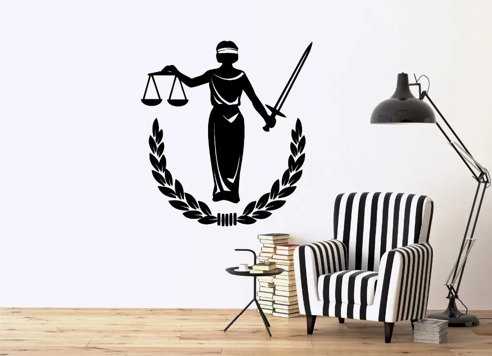 Pegatinas Paredes Home Decoracion Themis Греческая богиня справедливости виниловая наклейка на