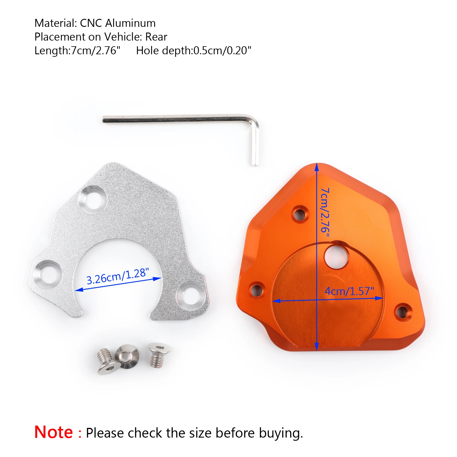 Artudatech CNC боковая подставка выдвижная для KTM 990 1190 690 Duke 125 250 390|Накладки и