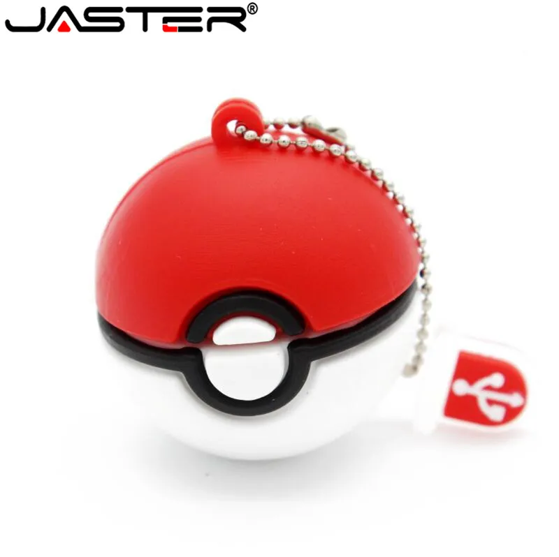 JASTER Pokemon usb флэш-накопитель Карманный Монстр покебол Пикачу Флешка 4 ГБ 8 ГБ 16 ГБ 32 ГБ 64 ГБ u диск карта памяти модный подарок