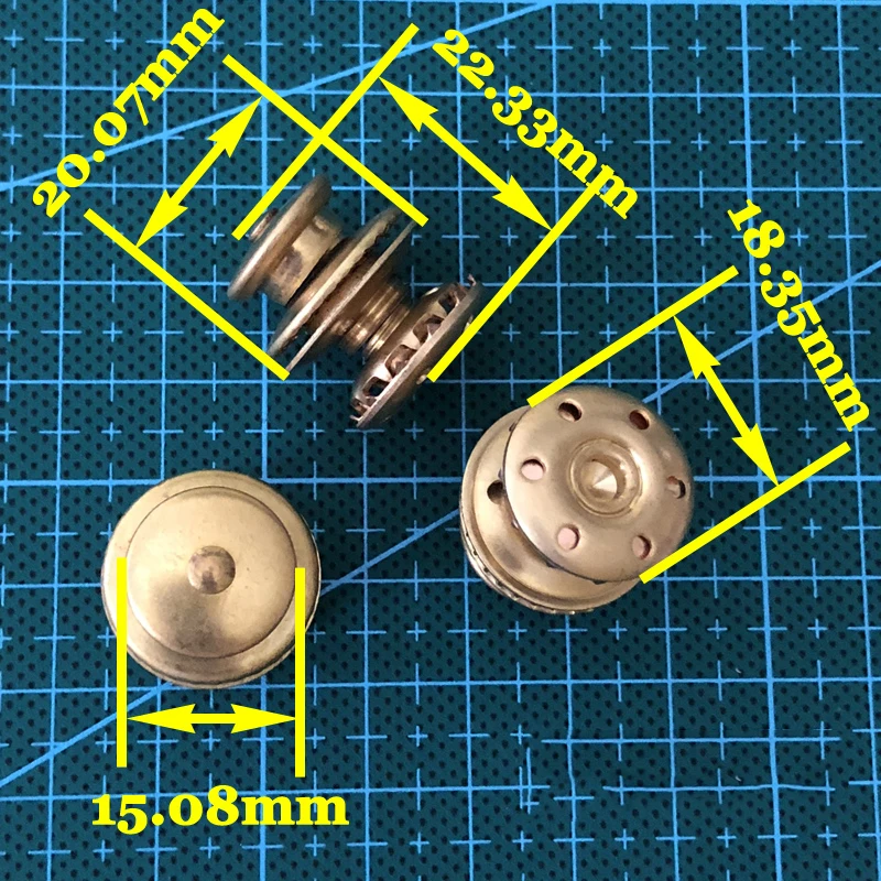DIY кожаная сумка для поделок кошелек из твердой латуни пряжки с зажимом