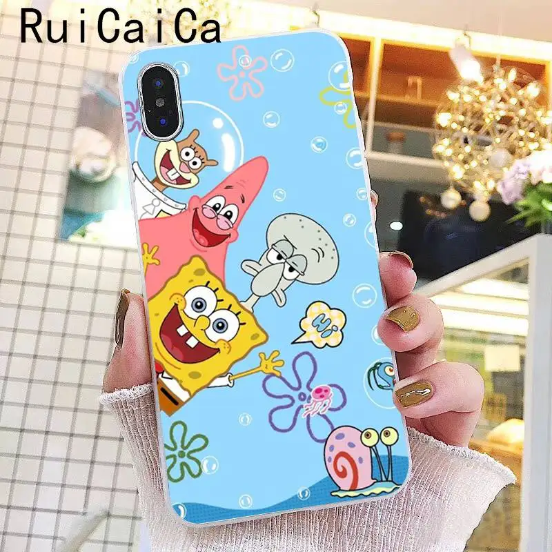 Ruicaica милый детский ТПУ чехол для телефона, чехол для iPhone 5 5Sx 6 7 7plus 8 8Plus X XS MAX XR Fundas Capa