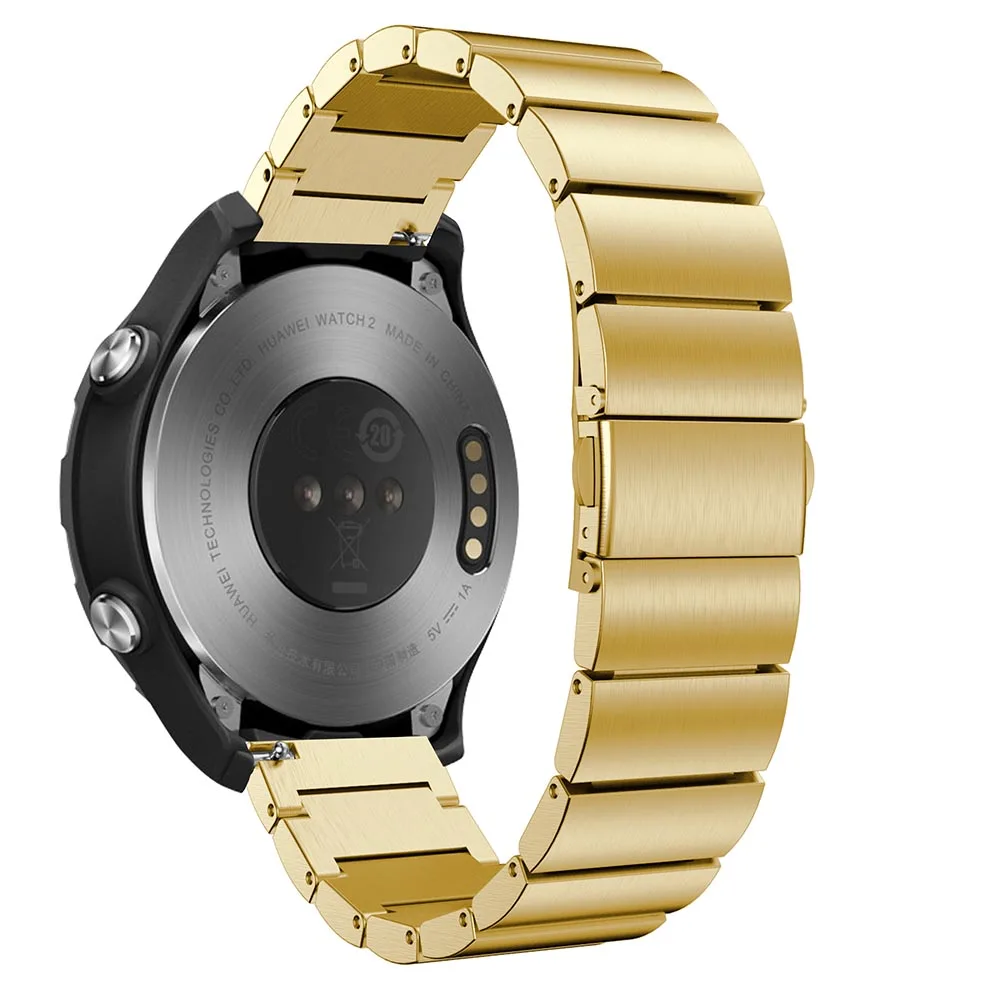 20 мм роскошный браслет из нержавеющей стали для huawei Watch 2 ремешок браслет металлический ремешок для часов для huawei аксессуары быстрый выпуск