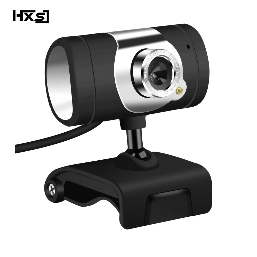 HXSJ 480P веб-камера 1 светодиодный ПК камера с поглощающим микрофоном Микрофон для Skype для Android tv Вращающийся USB веб-камера Компьютерная камера