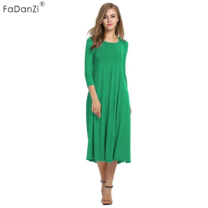 2018 осень Беременные женщины платье Лодка шеи Дамская длинная юбка для беременных