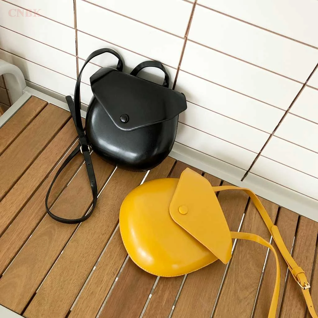 Новинка 2019 модная маленькая круглая сумка ярких цветов простая однотонная
