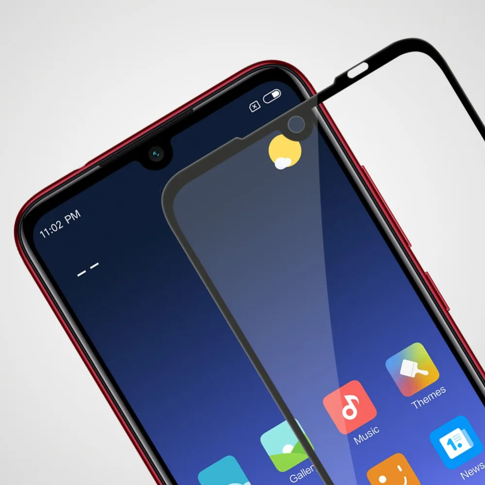 Защитное стекло для экрана Redmi Note 7 полностью покрытое Nillkin CP + Pro 9H 0 33 мм тонкое
