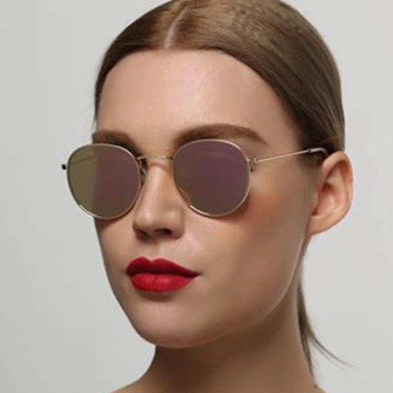 MLLSE моды круглые очки Для женщин Брендовая Дизайнерская обувь солнцезащитные для