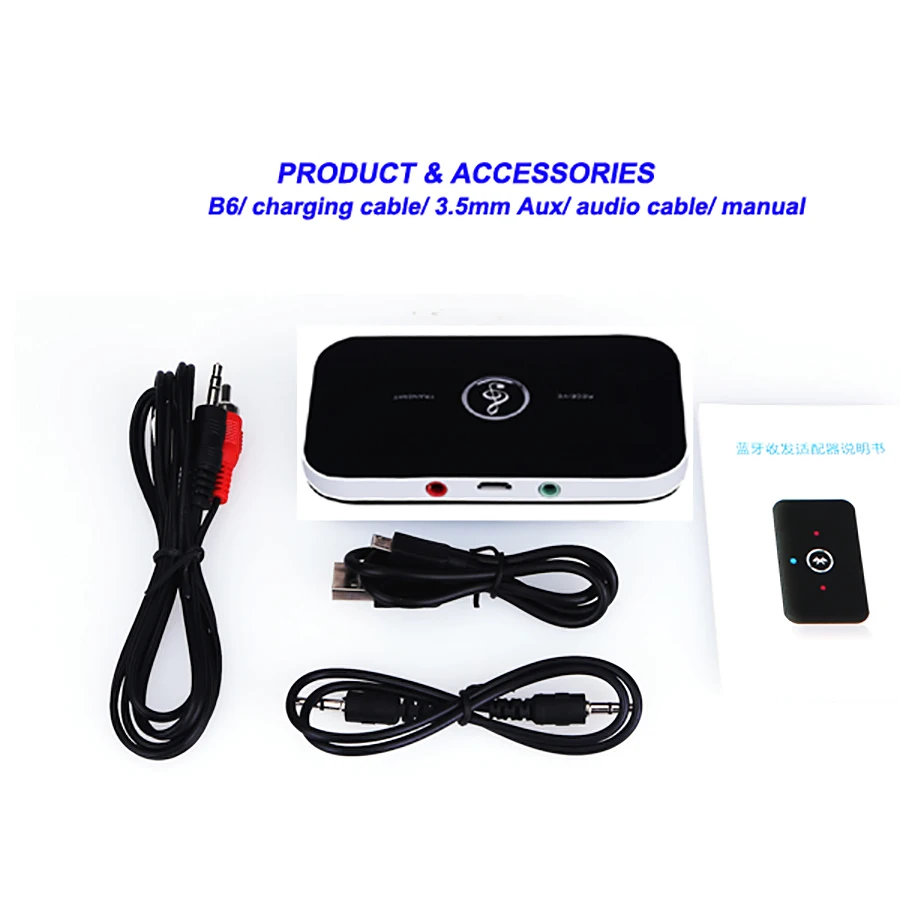 Elistooop 2 в 1 Bluetooth 4 аудио передатчик приемник Hifi беспроводной A2DP Aux 3 5 мм музыкальный