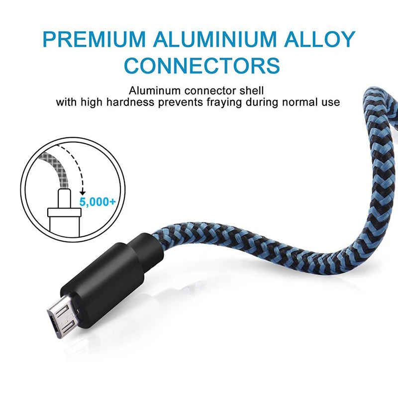 10 шт Suntaiho Micro usb 2.4A нейлоновый кабель для быстрой зарядки USB samsung Xiaomi Android Phone android |