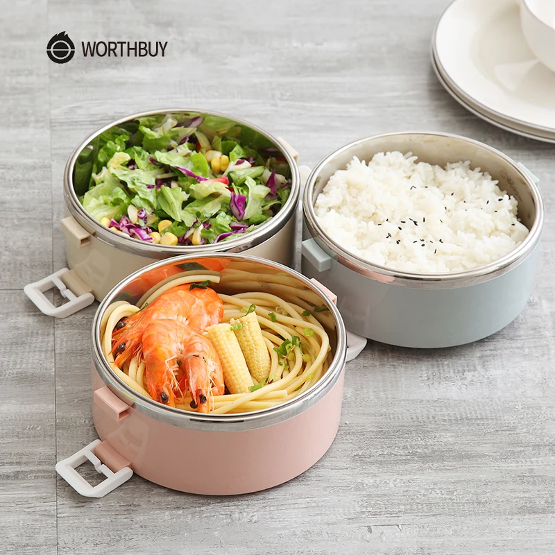 WORTHBUY японский 304 Нержавеющая сталь обед коробок для Кулинария детей контейнер