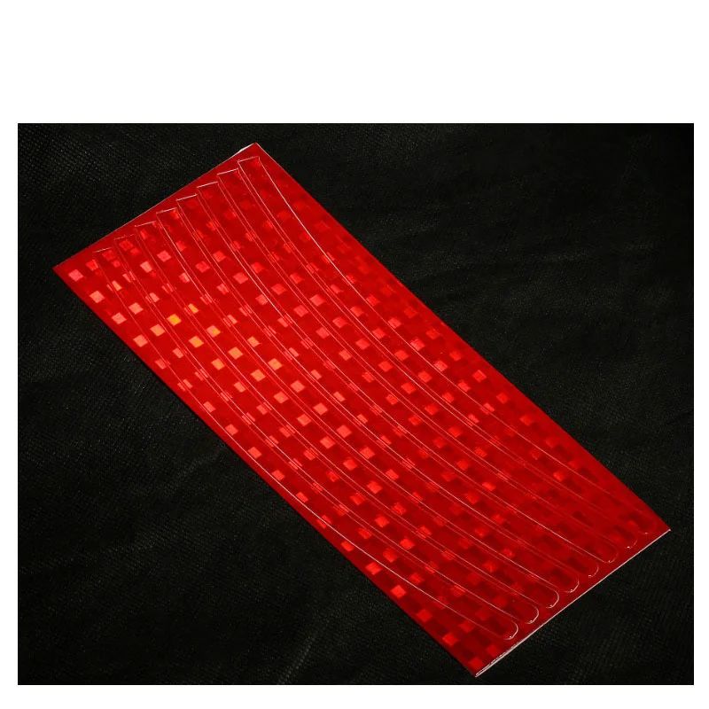 Red Рокброс велосипедные колеса обода DIY светильник наклейка Стикеры s велосипед Светоотражающие Стикеры Велоспорт безопасные защитные аксессуары для поездок на 6 Цвета 6 шт./упак - Цвет: Red