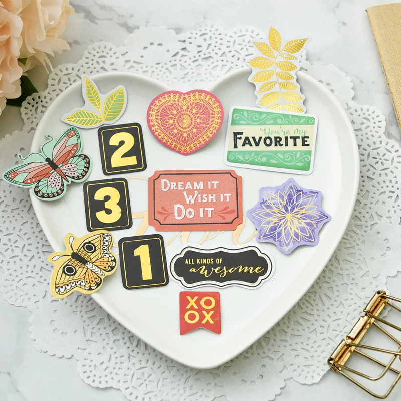 KSCRAFT Tell Your Story Paper Cardstock Die Cut Stickers for DIY Scrapbooking/photo album Decoration Card Making Crafts | Дом и сад