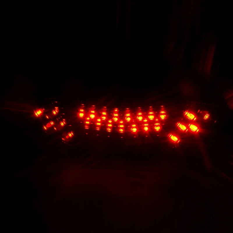 Мотоцикл Встроенный СВЕТОДИОД Задний Фонарь BrakeLamp + LED Поворотник Световой