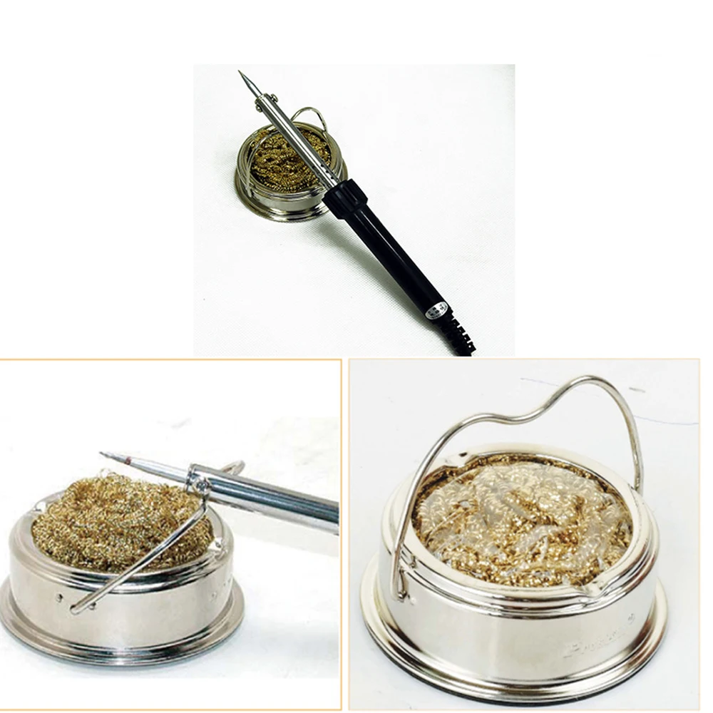 Pro'sKit SH-1025 паяльник наконечники очиститель подставка для утюга с функцией чистой сварки сопла чистый шар паяльник подставка