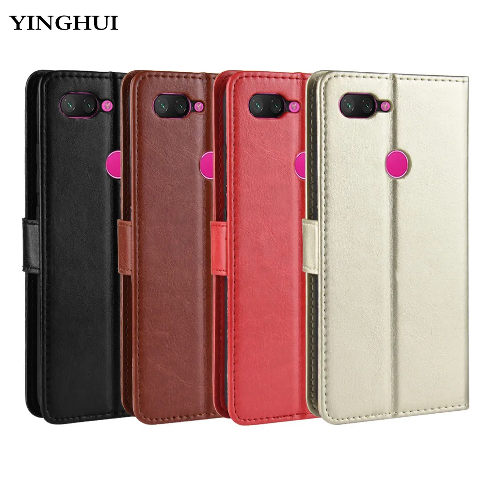 

For Xiaomi Mi 8 Lite Luxury PU Leather Back Cover Case For Xiaomi Mi 8 Youth Mi 8X Mi8 Lite Case Flip Phone Cover Bag Skin