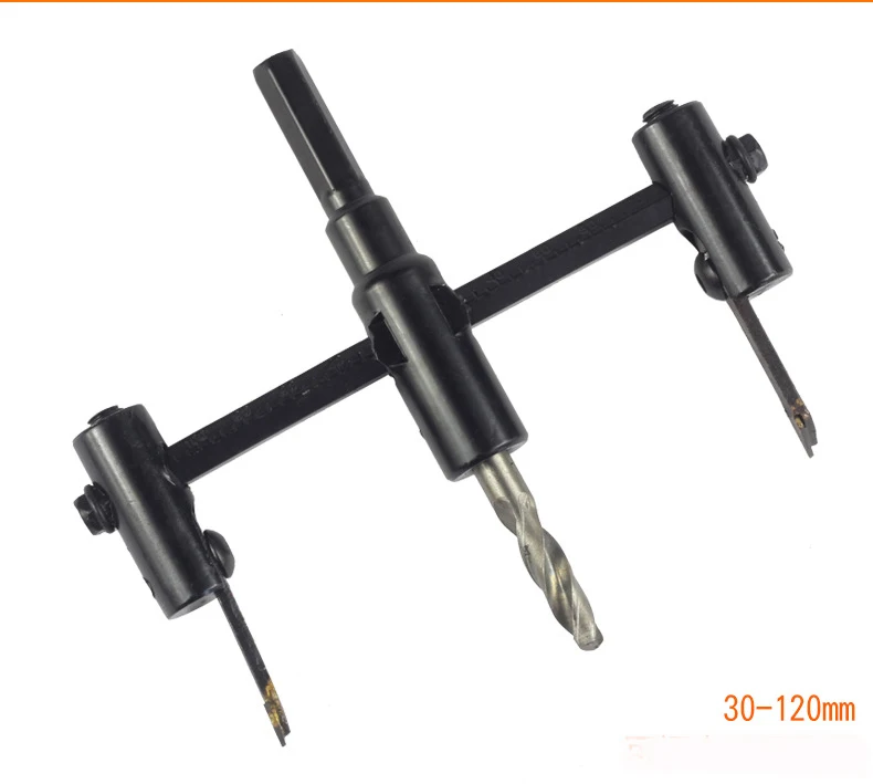 Фото 30mm-300mm Drill Bit Adjustable Carpentry Handwork Hole Opener Drilling Guide Locator Door Cabinets DIY Tool for Woodworking Инструменты 30mm-300mm Drill Bit Adjustable Carpentry Handwork Hole Opener Drilling Guide Locator Door Cabinets DIY Tool for Woodworking Инструменты